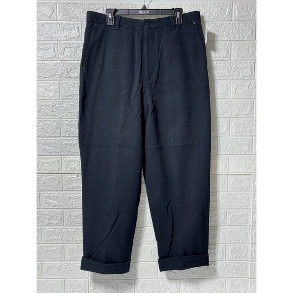 HUGO BOSS - Black Corduroy Textured Heavyweight Pants UK Size 50 - Picture 1 of 6